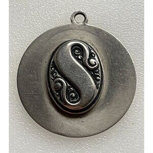 Illuminated Font Style Initial S Pendant